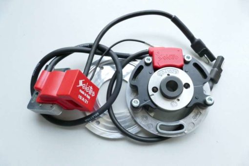 Selettra KZ komplett Zündungssystem für Vespa Small Frame (SF) inkl. Adapterplate Zündung Spule Stator Rotor