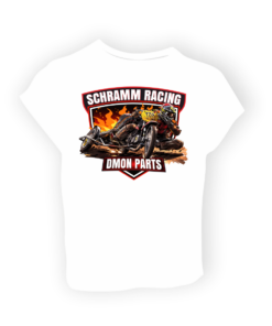 Dmon Race T-Shirt weiss Schramm Racing